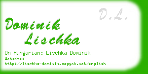 dominik lischka business card